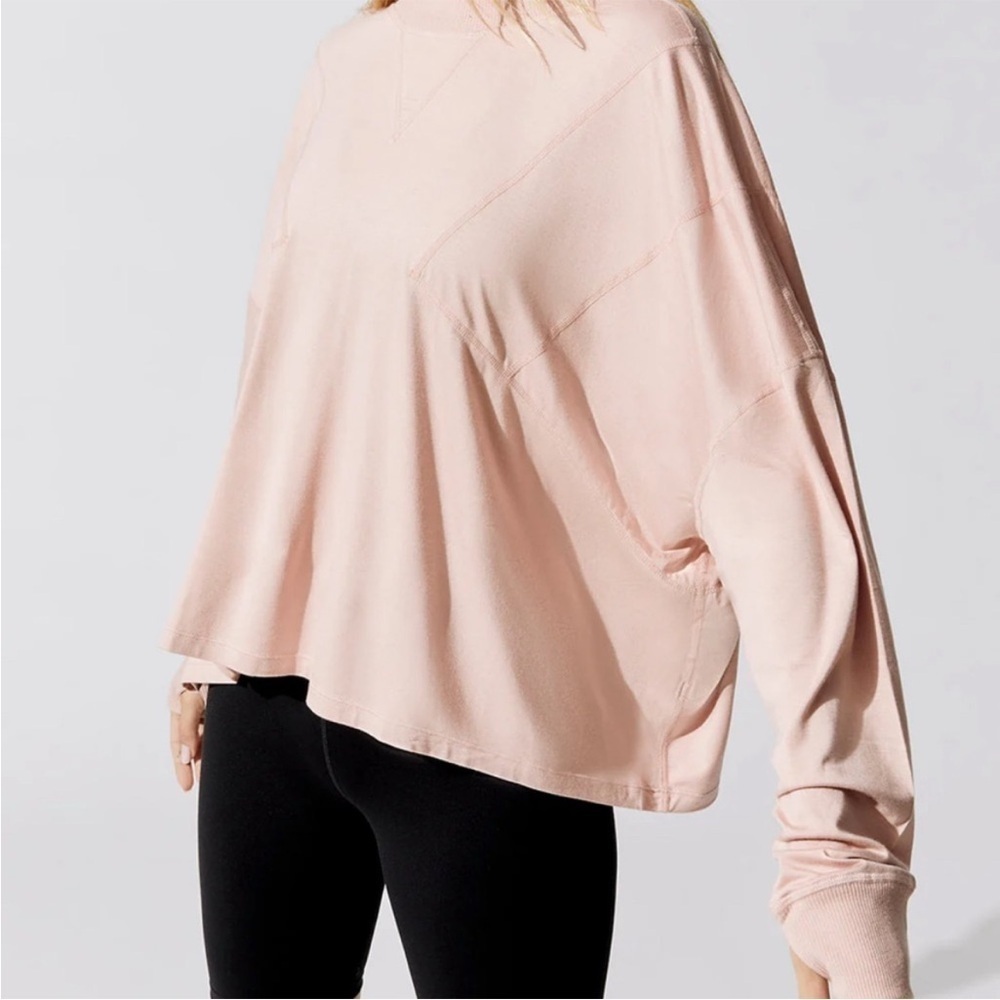 FP Movement Runner Up Long Sleeved Layer Blush Pink Top Size XS